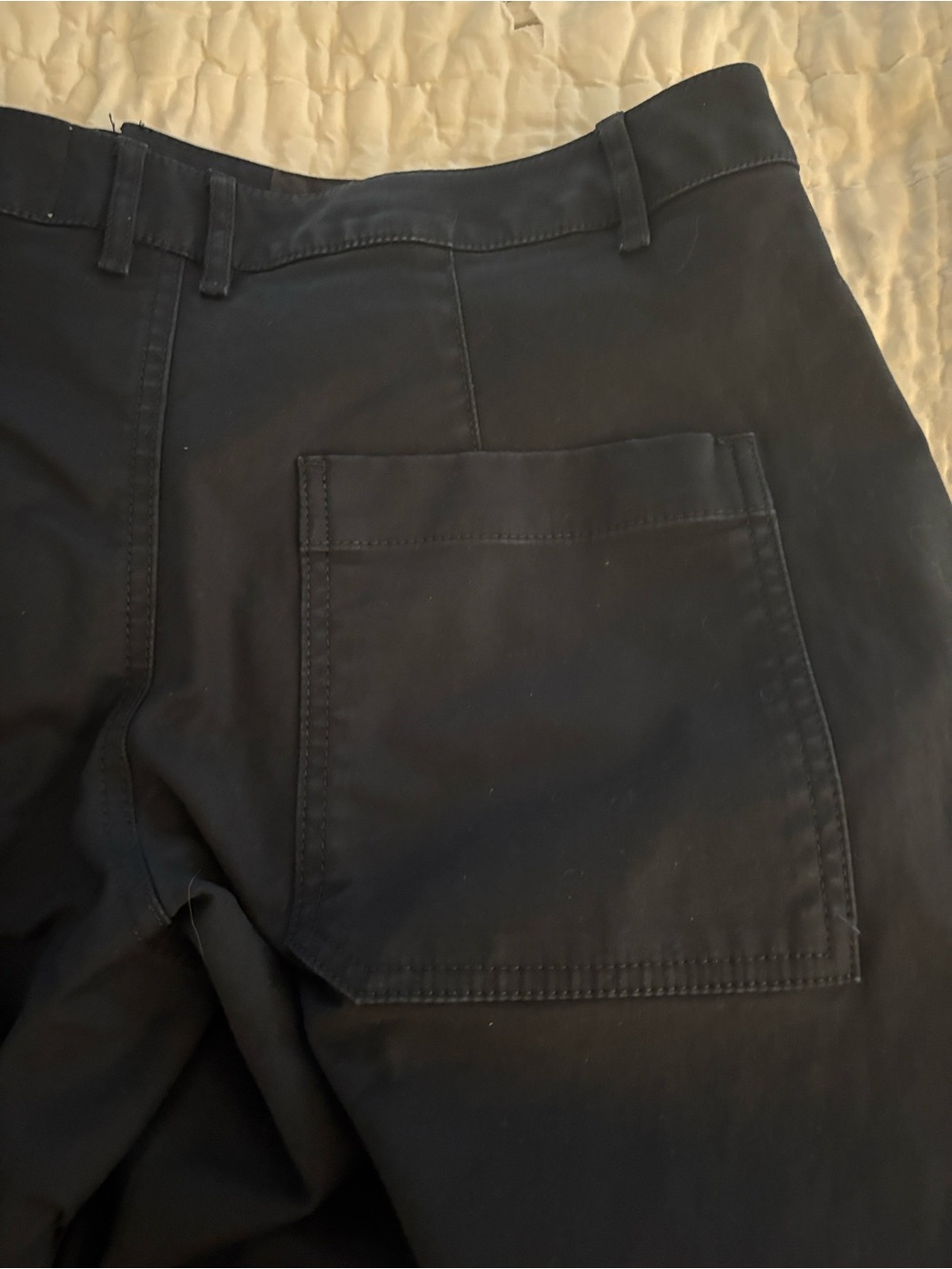Maeve Crop Barrel Chino Navy 8P - Picture 7 of 7